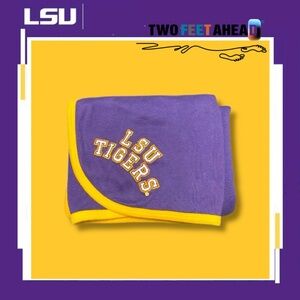 Two Feet Ahead LSU Tigers Baby Blanket